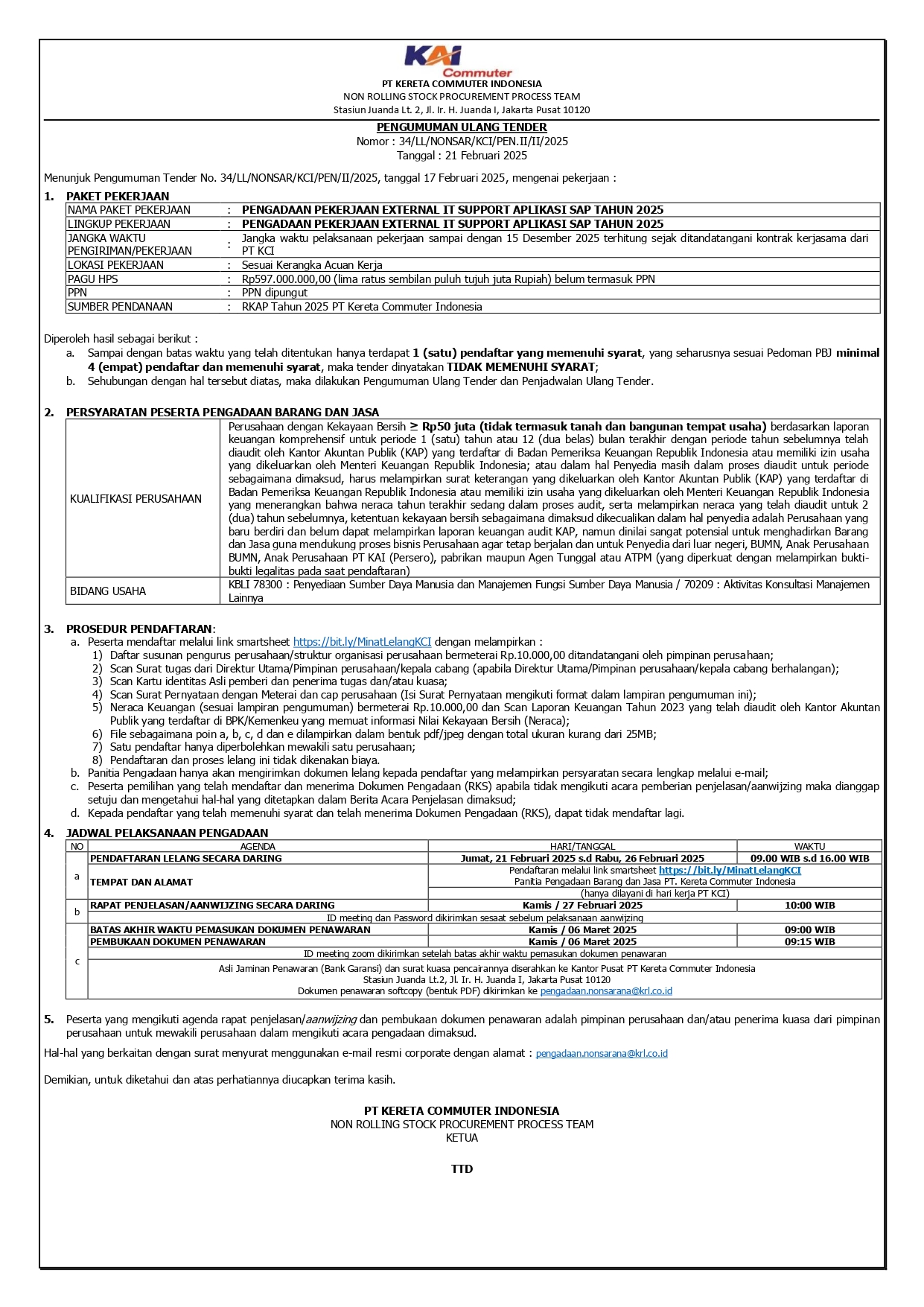 3 pengumuman ulang 34 pengadaan pekerjaan external it support aplikasi sap tahun 2025 page 0001 1